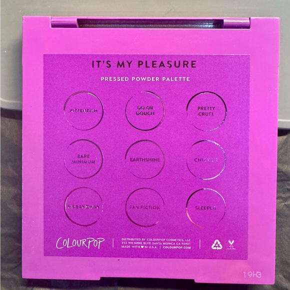 🆕 NIB COLOUR POP It’s My Pleasure eyeshadow Palette | MSRP $14 - Picture 5 of 7
